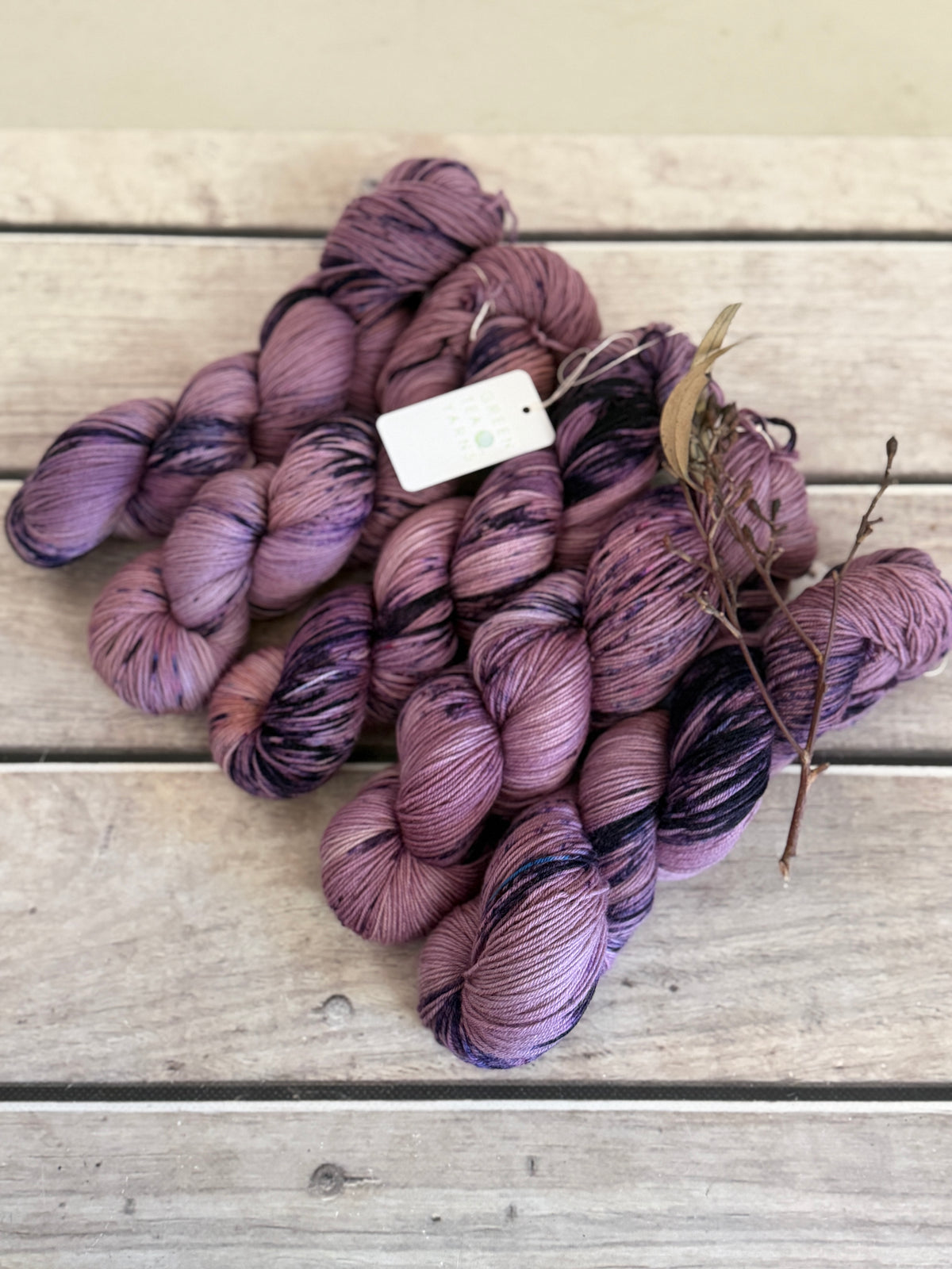 Grape Crush ooak - 4 ply merino/ nylon sock yarn- Darjeeling