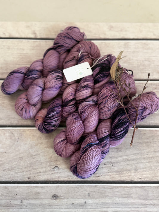 Grape Crush ooak - 4 ply merino/ nylon sock yarn- Darjeeling