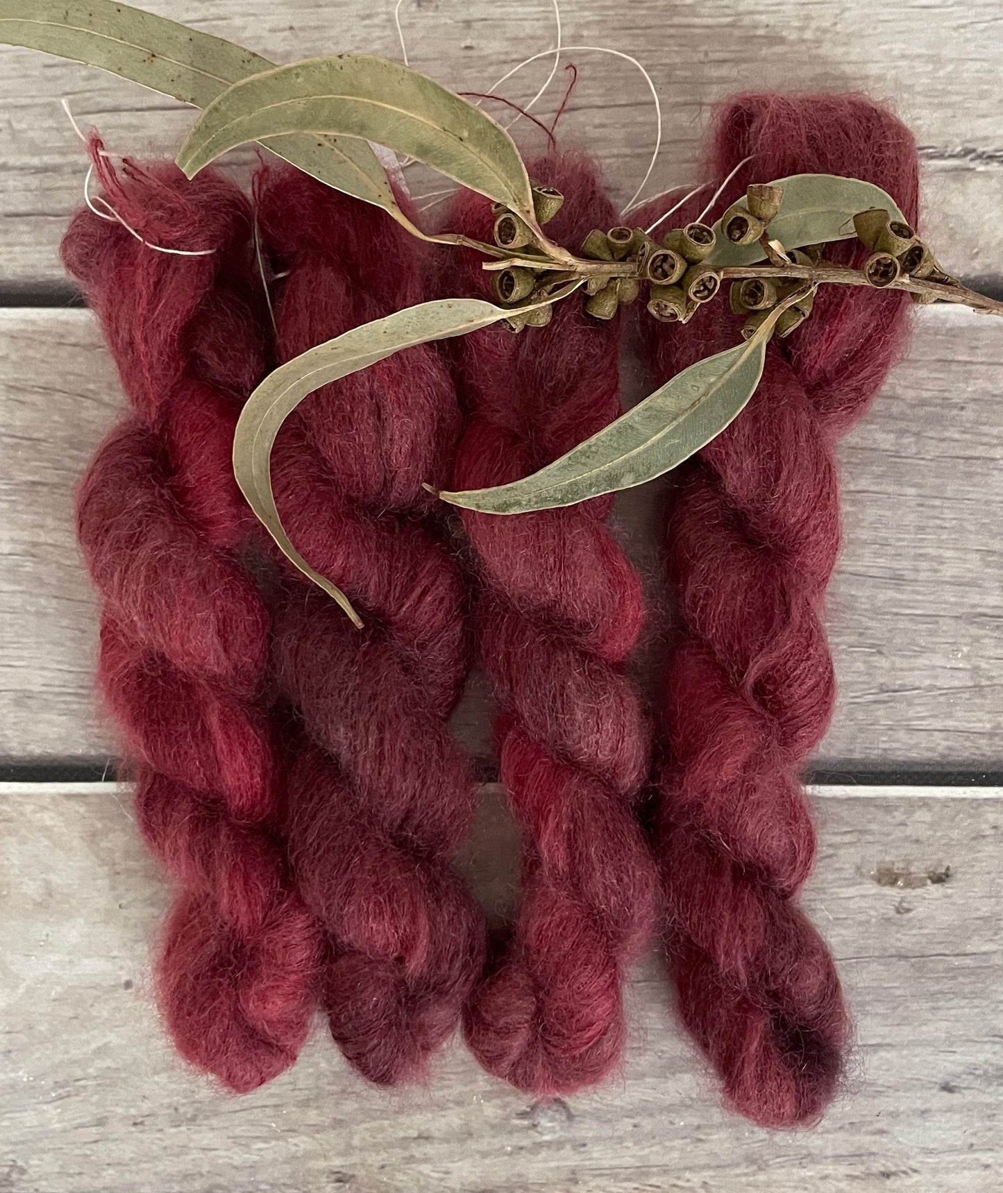 New Red - on Shui Yun mini - silk/mohair - lace weight, 2 ply