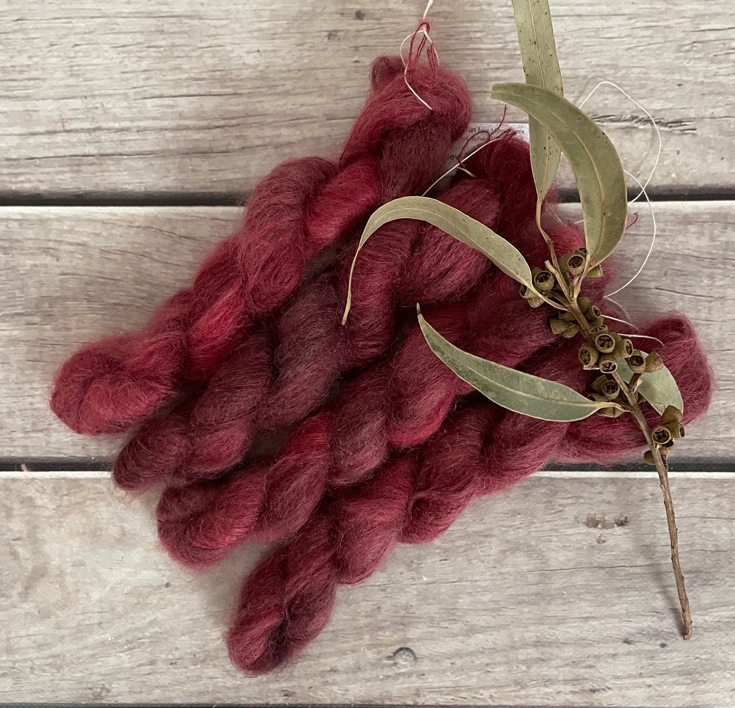 New Red - on Shui Yun mini - silk/mohair - lace weight, 2 ply