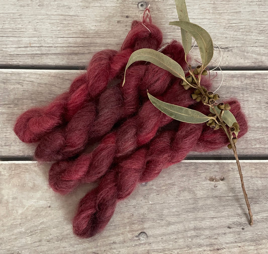New Red - on Shui Yun mini - silk/mohair - lace weight, 2 ply