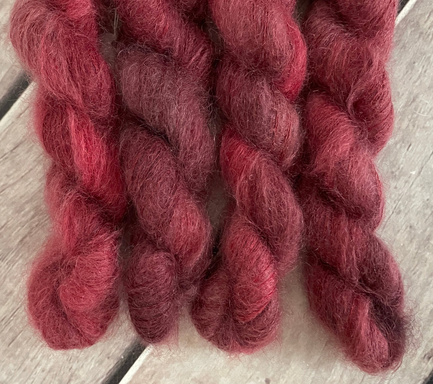 New Red - on Shui Yun mini - silk/mohair - lace weight, 2 ply