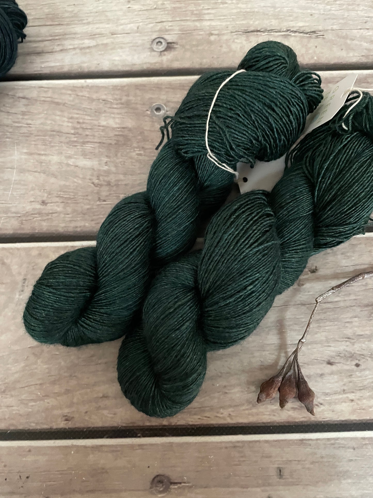 Forest Walk on Merino and Silk 4 ply single - Osmanthus