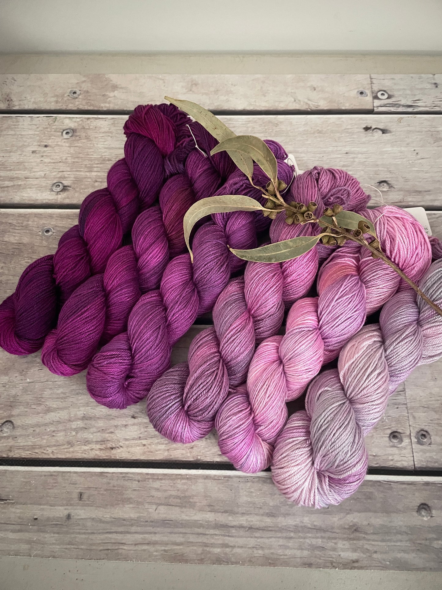 Knit for the Girls fade - 6 x full skeins - Jasmine 4 ply