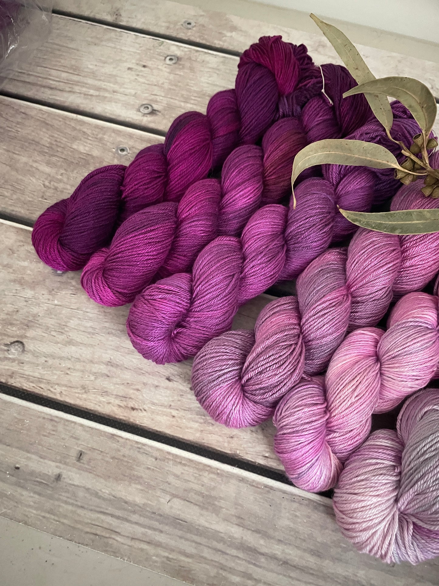 Knit for the Girls fade - 6 x full skeins - Jasmine 4 ply