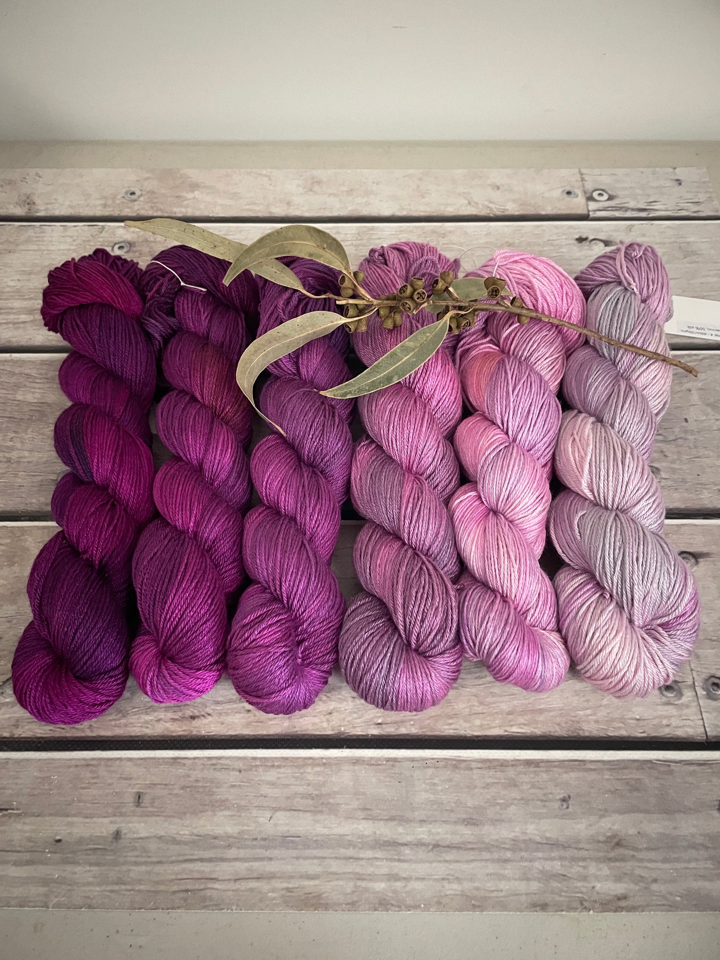 Knit for the Girls fade - 6 x full skeins - Jasmine 4 ply