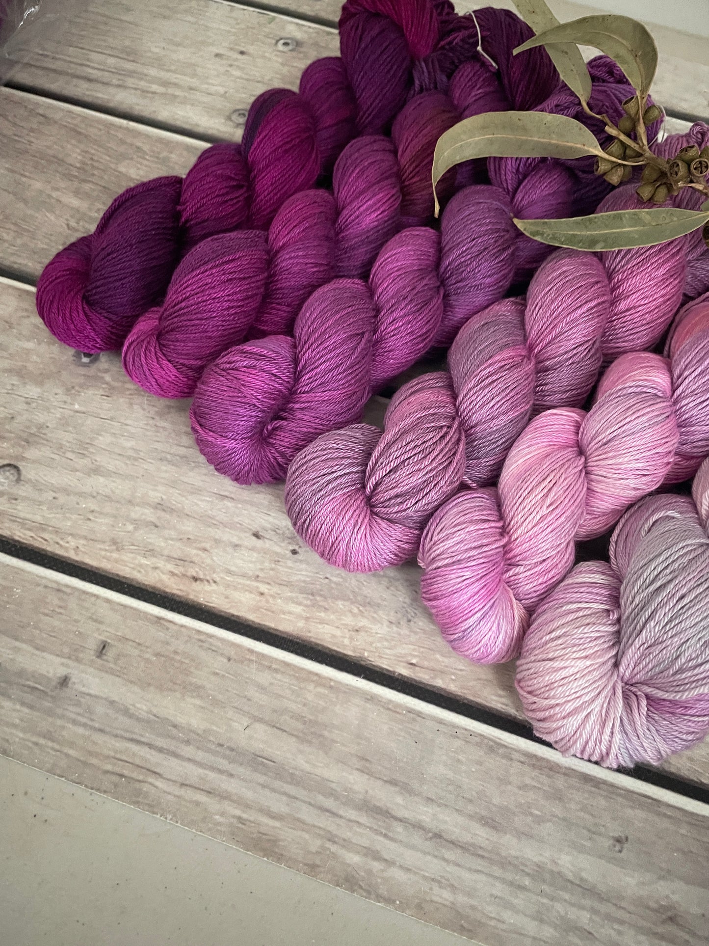 Knit for the Girls fade - 6 x full skeins - Jasmine 4 ply