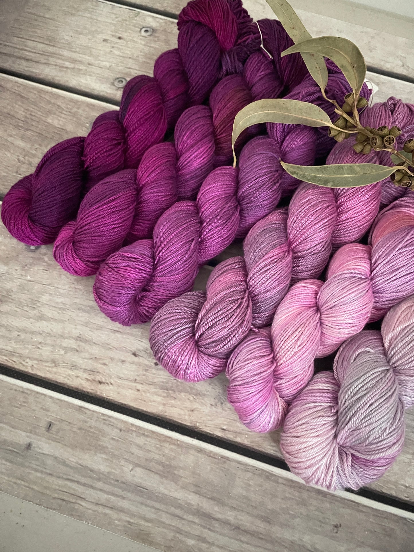 Knit for the Girls fade - 6 x full skeins - Jasmine 4 ply