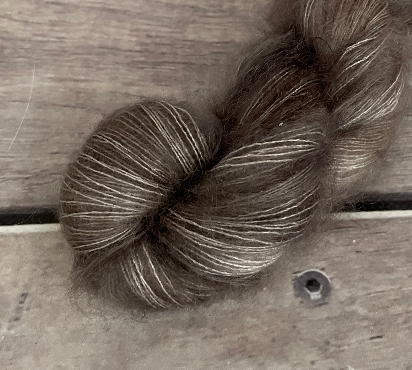 Pale Peat- on Silk and Mohair - Shui Yun, 2 ply/laceweight - 50g skeins