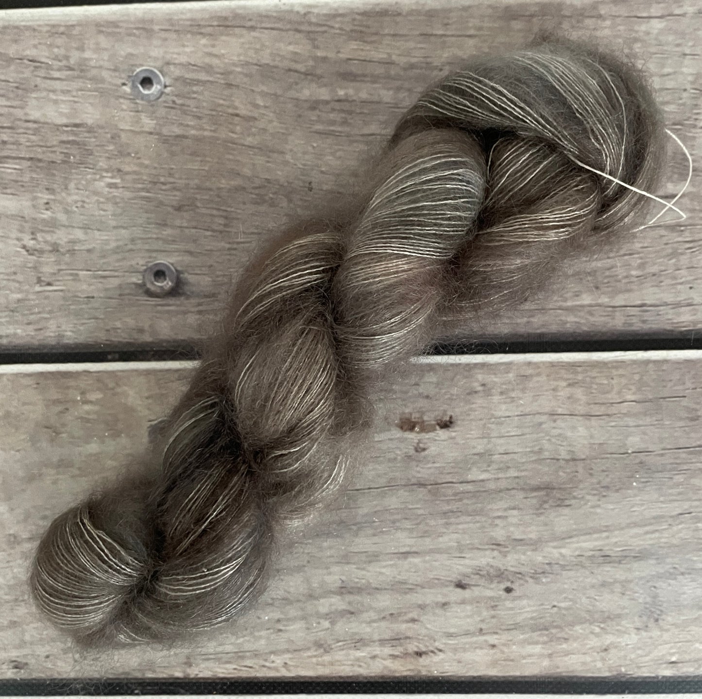 Pale Peat- on Silk and Mohair - Shui Yun, 2 ply/laceweight - 50g skeins
