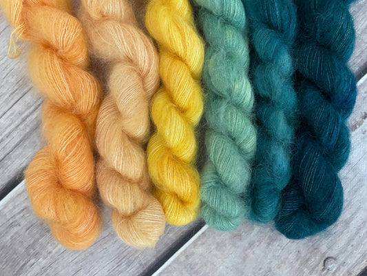 The Phoenix mini skeins in Shui Yun