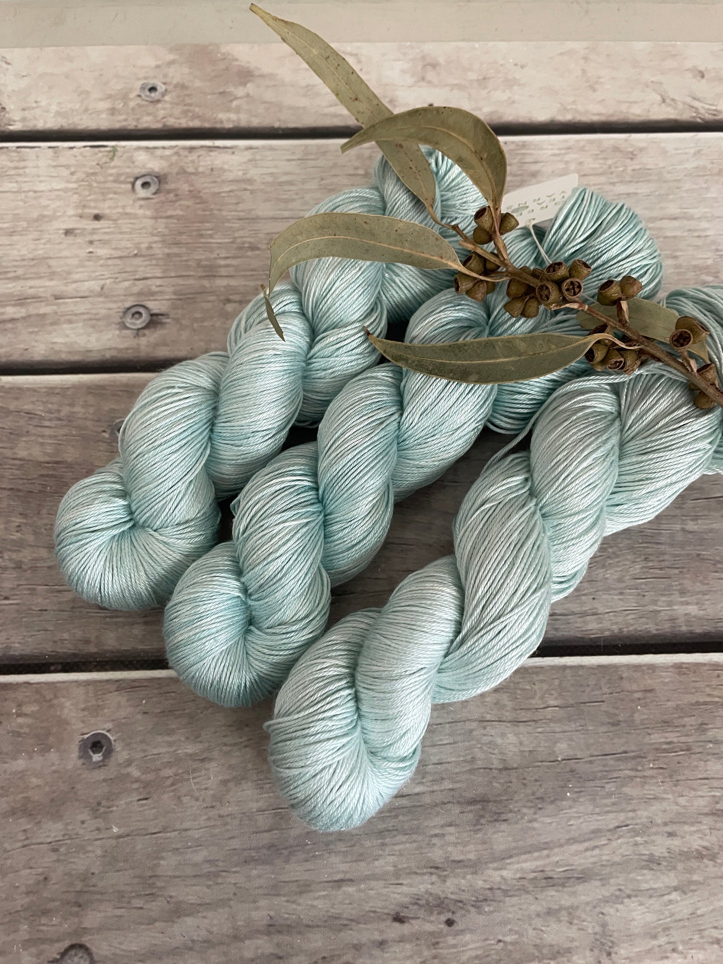 Sea Mist - 4 ply in Mulberry silk - Pekoe f
