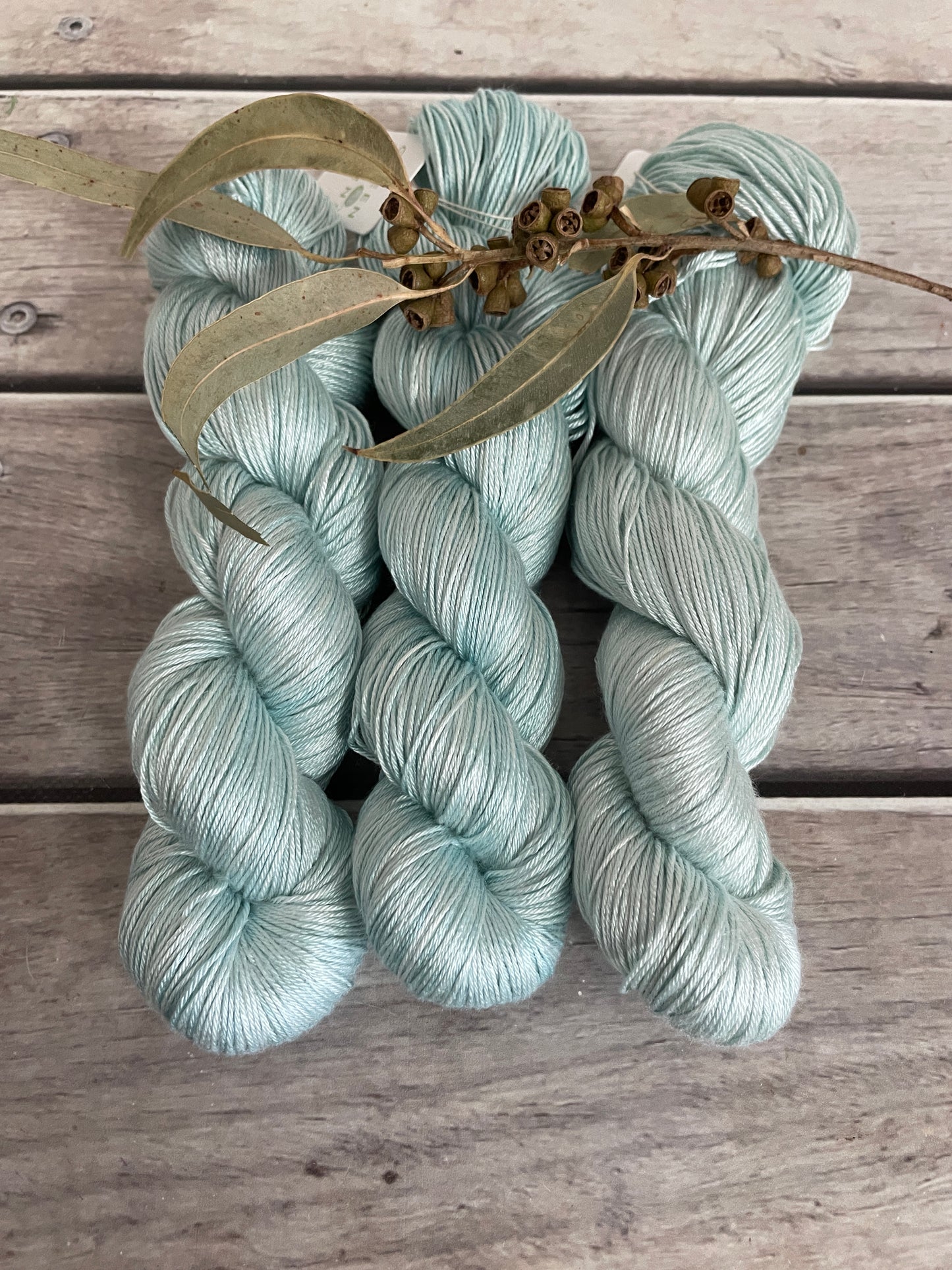 Sea Mist - 4 ply in Mulberry silk - Pekoe f