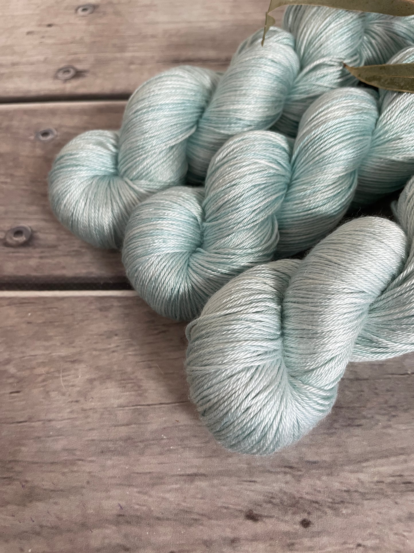 Sea Mist - 4 ply in Mulberry silk - Pekoe f