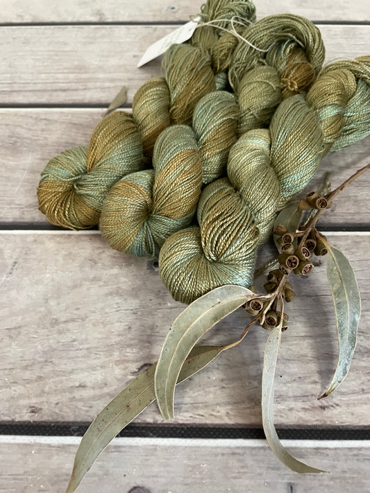 Sea Green - 4 ply silk  - Ginseng f
