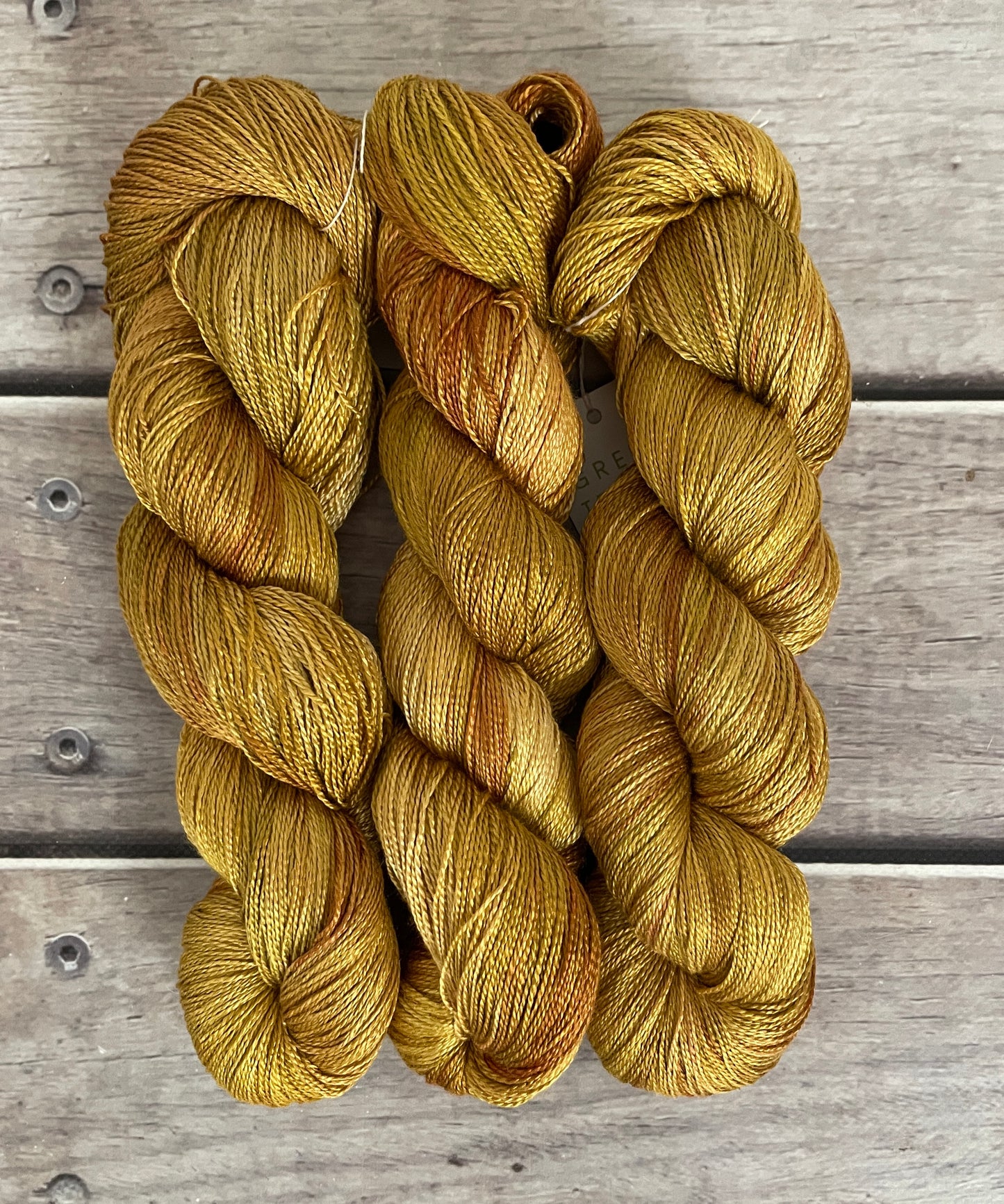 Golden Mustard - 4 ply in pure Mulberry silk - Ginseng f