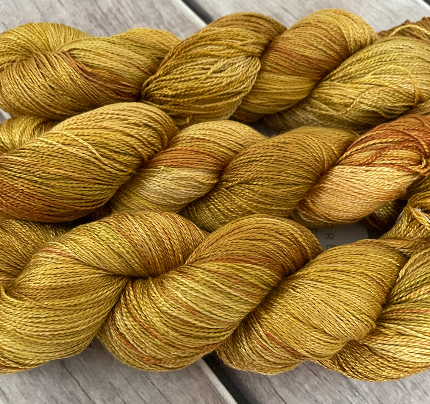Golden Mustard - 4 ply in pure Mulberry silk - Ginseng f