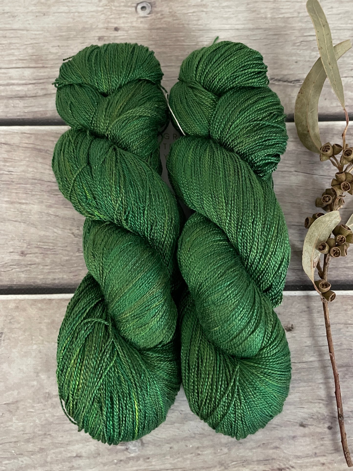 Forest Moss - 4 ply silk  - Ginseng f