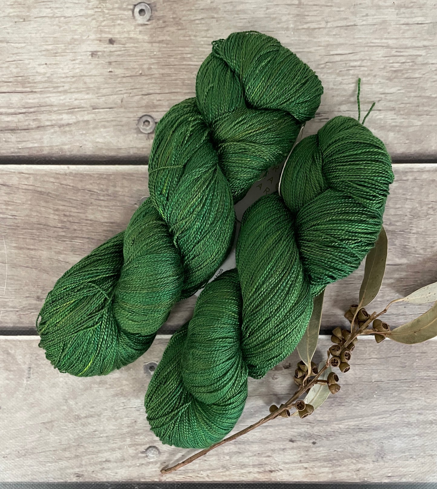 Forest Moss - 4 ply silk  - Ginseng f