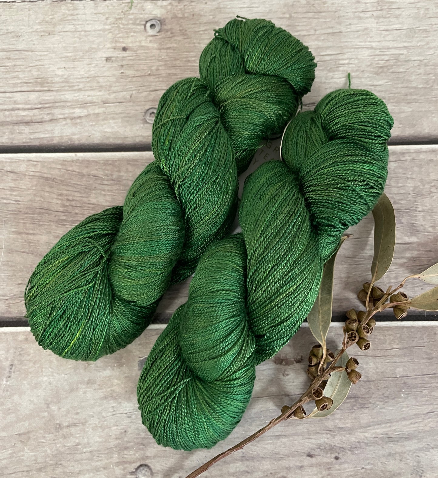 Forest Moss - 4 ply silk  - Ginseng f