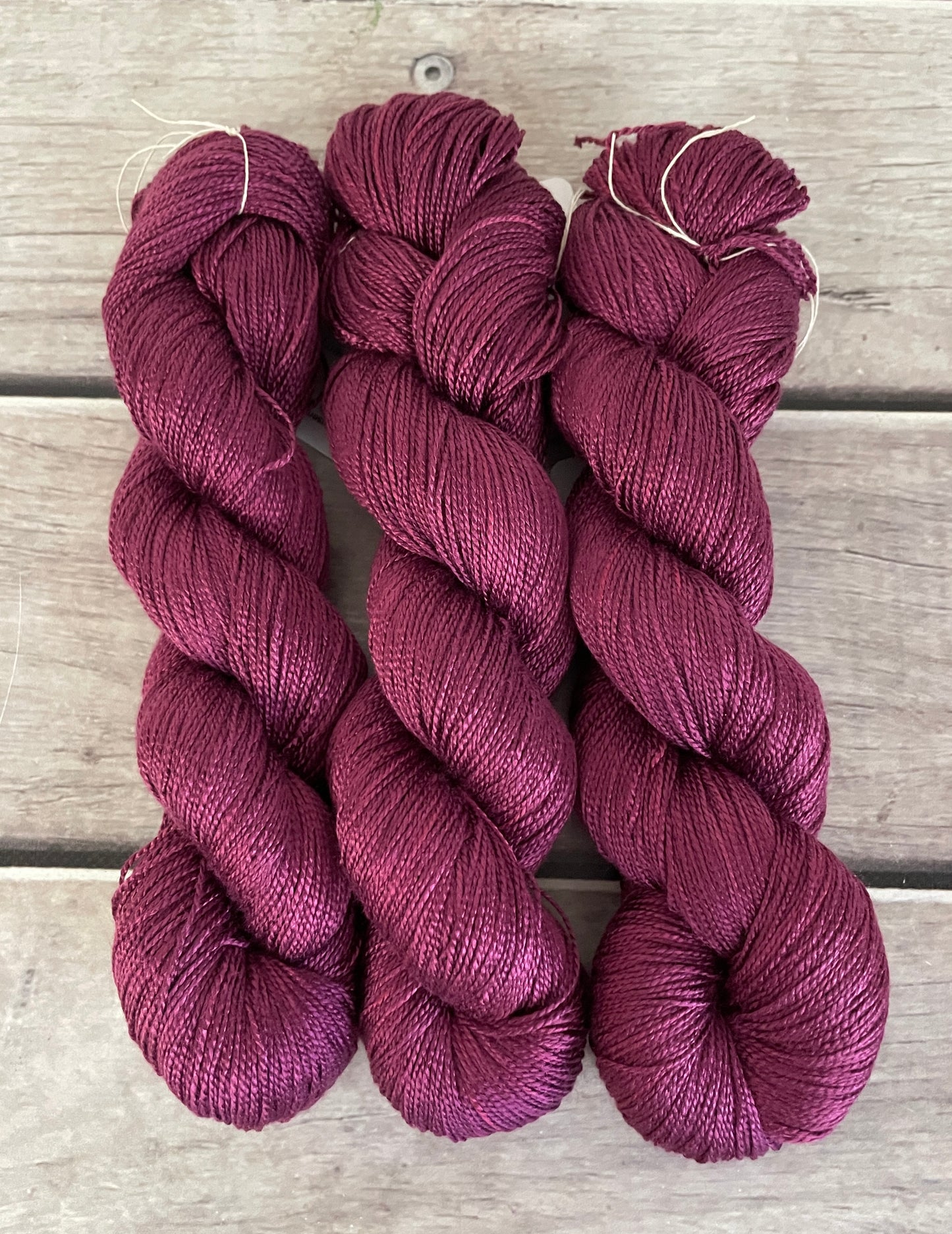 Raspberry Beret - 4 ply in Mulberry silk - Ginseng f
