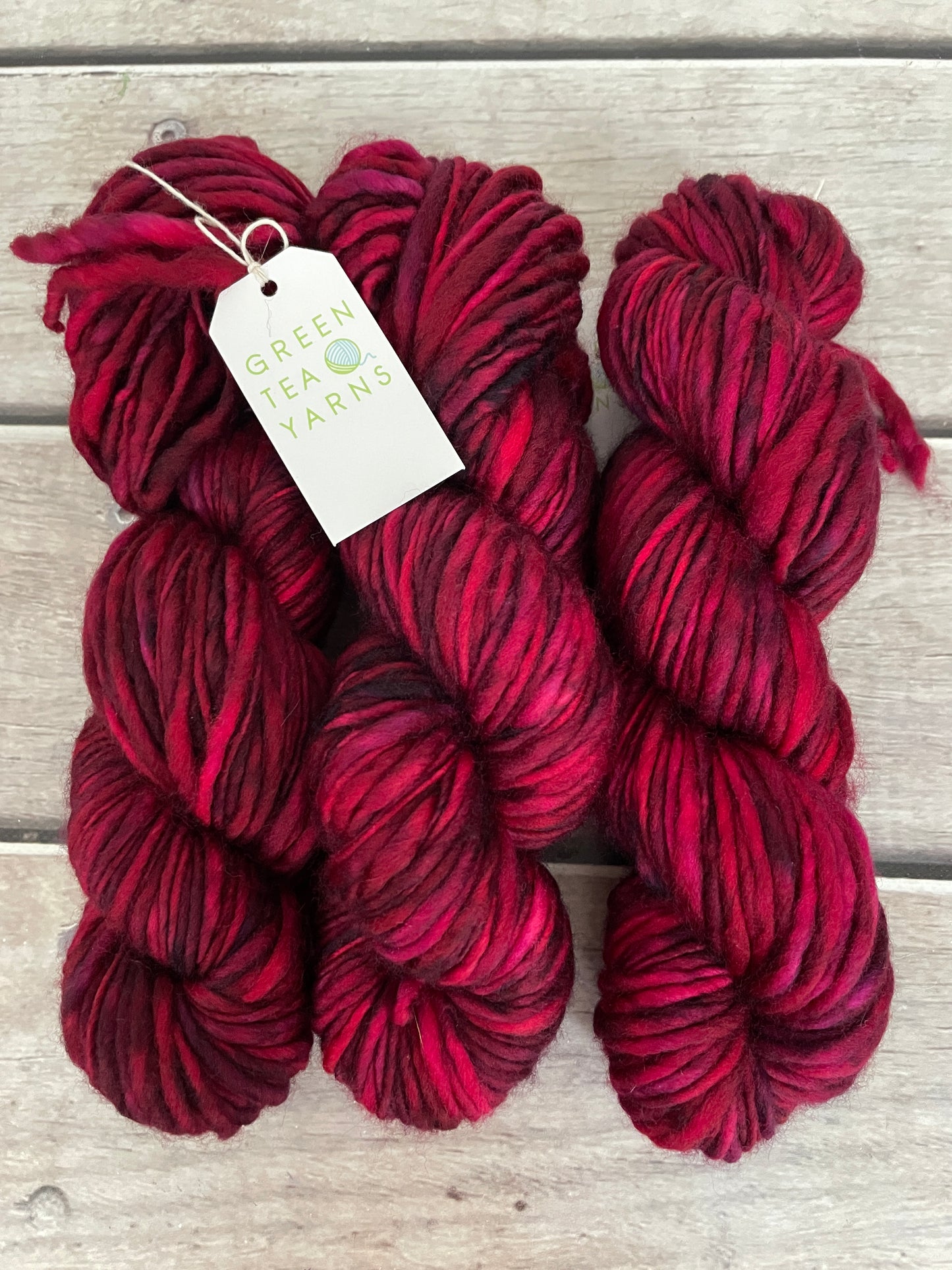 Be Mine- 12 Ply sw merino singles - Guava