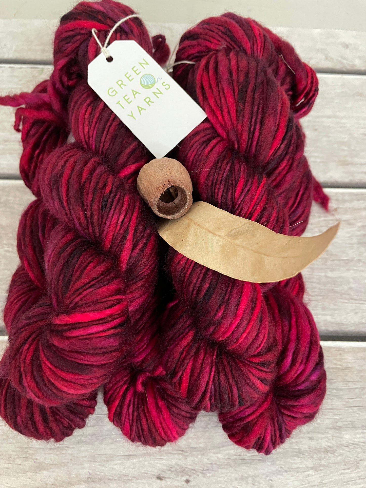 Be Mine- 12 Ply sw merino singles - Guava