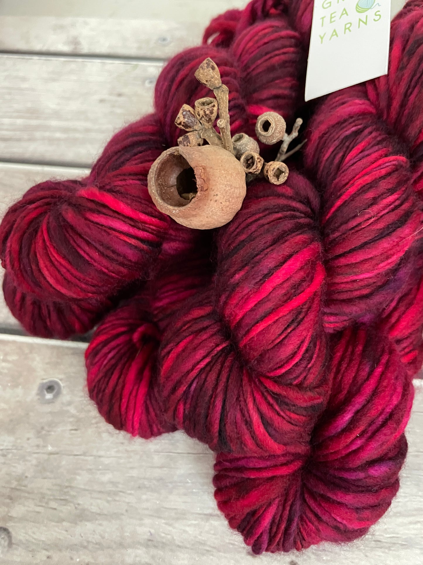 Be Mine- 12 Ply sw merino singles - Guava