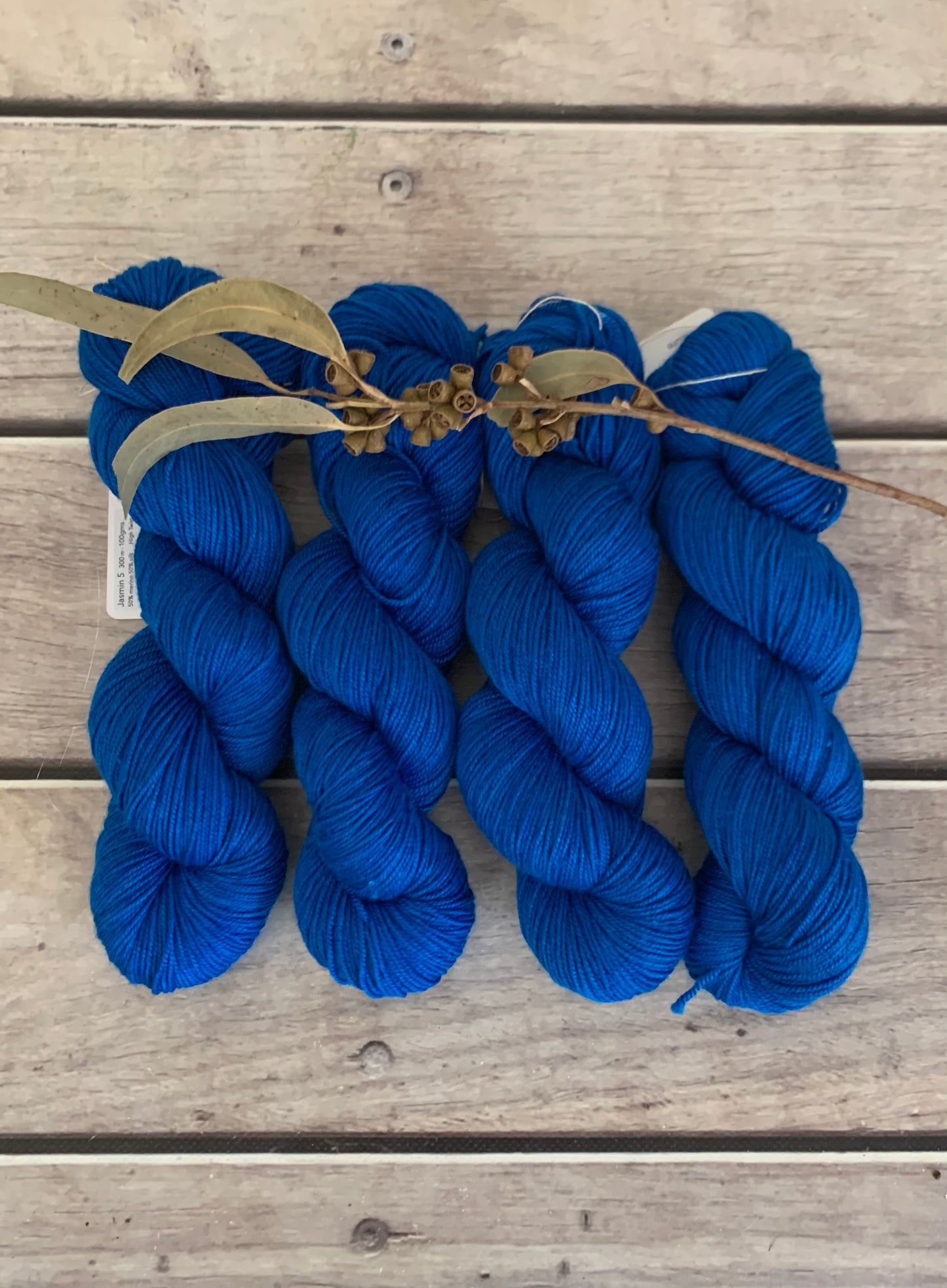 Azure Blue - 5 ply silk and merino - Jasmine 5
