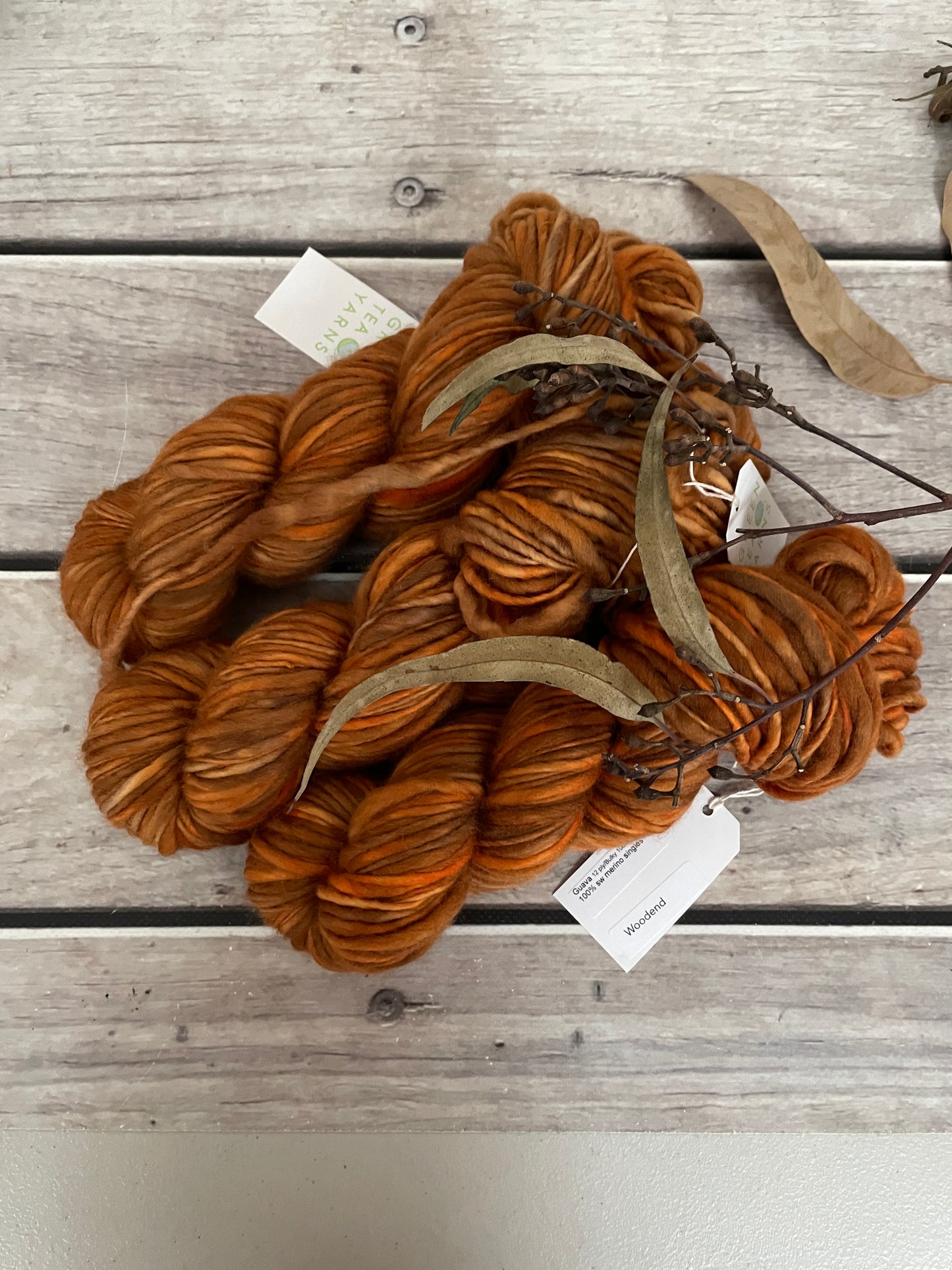 Woodend - 12 Ply sw merino singles - Guava