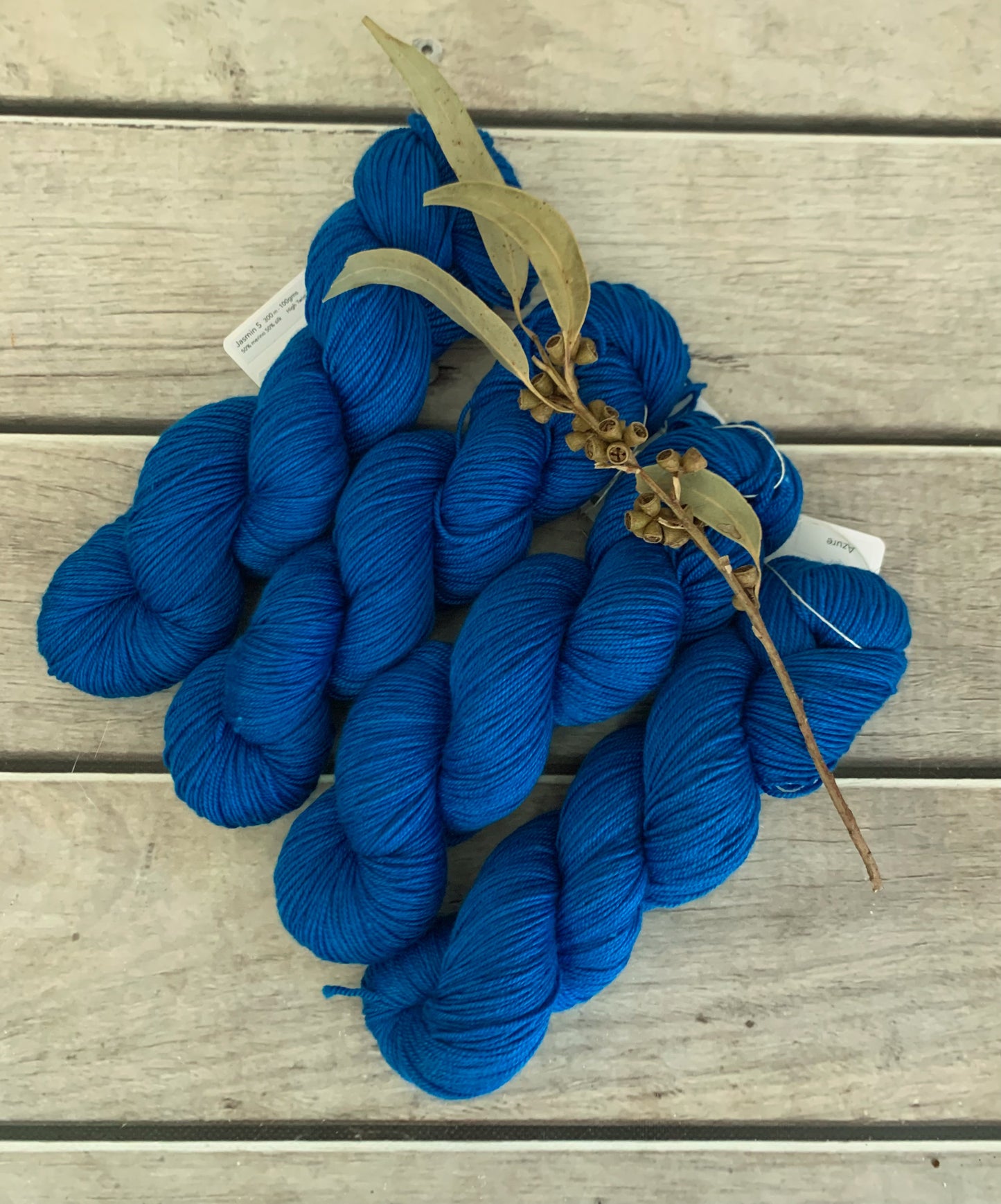 Azure Blue - 5 ply silk and merino - Jasmine 5