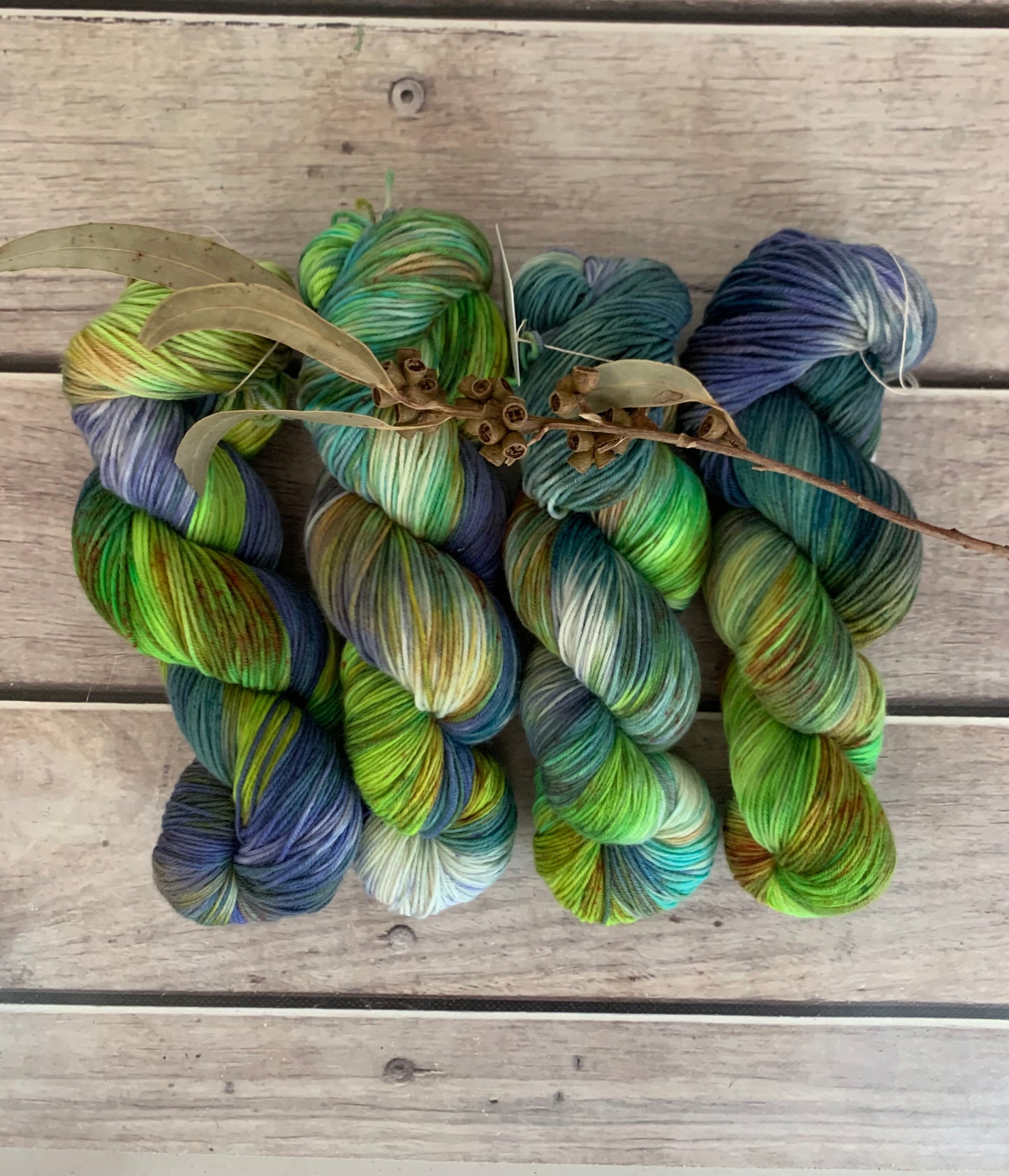 Summer Trip ooak - sock yarn in merino and nylon - Darjeeling 4