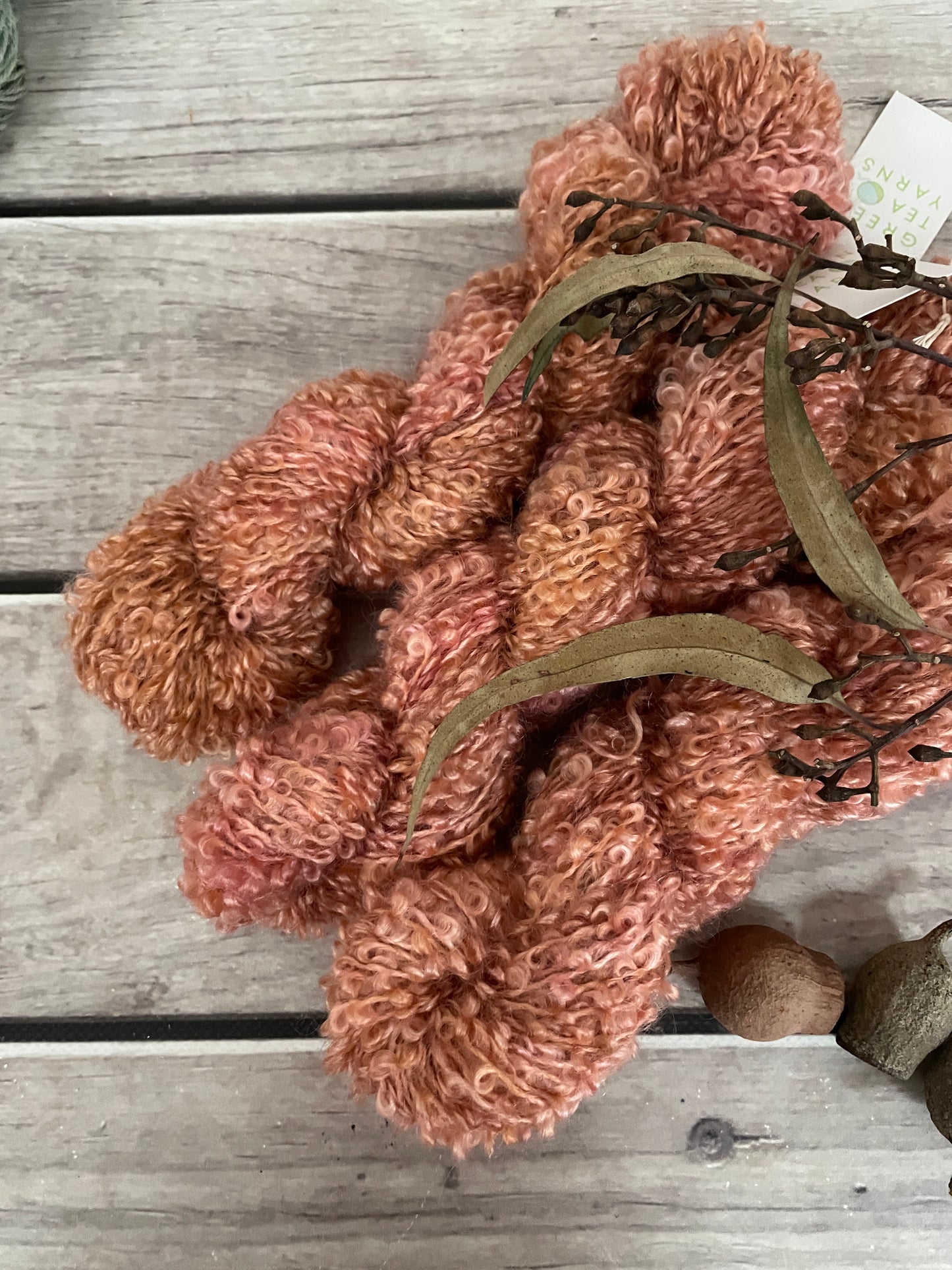 Rose Gold - 12 Ply mohair boucle - Raspberry