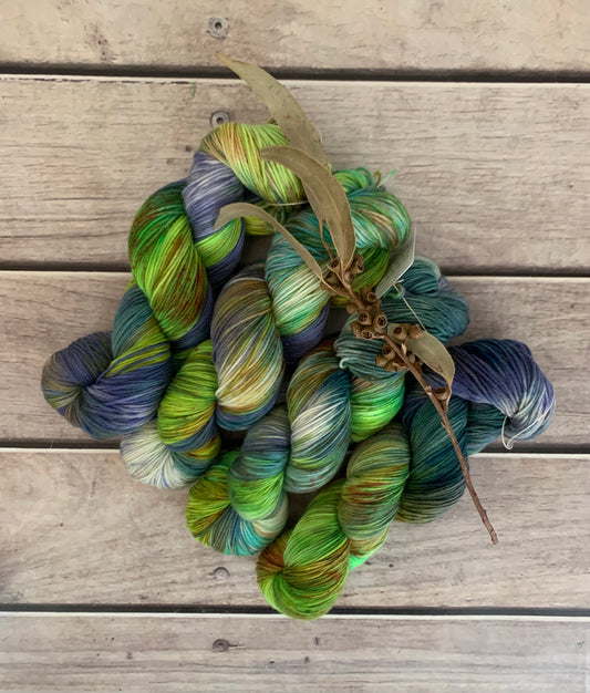 Summer Trip ooak - sock yarn in merino and nylon - Darjeeling 4