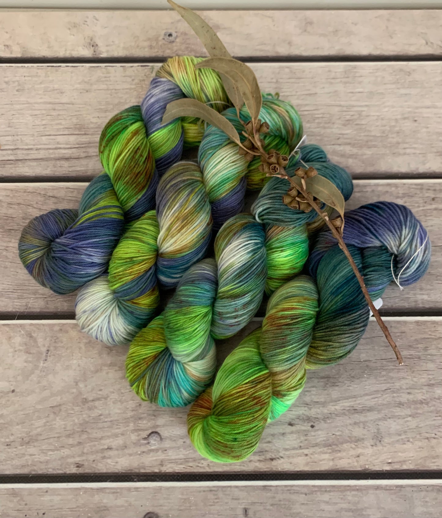 Summer Trip ooak - sock yarn in merino and nylon - Darjeeling 4