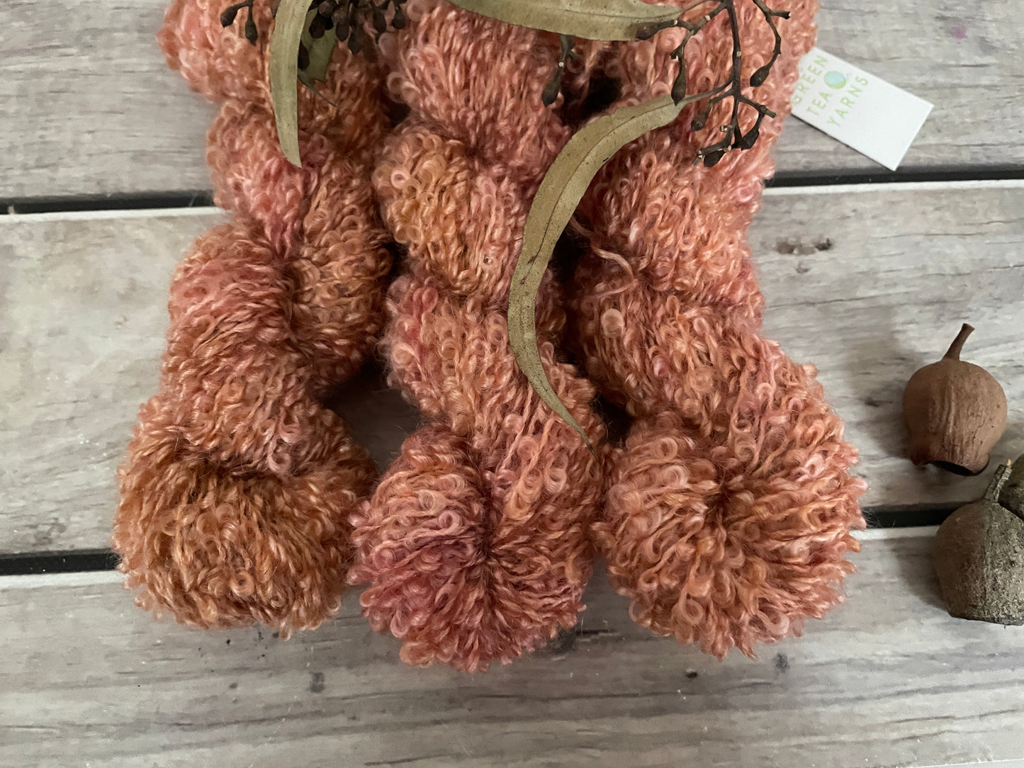 Rose Gold - 12 Ply mohair boucle - Raspberry