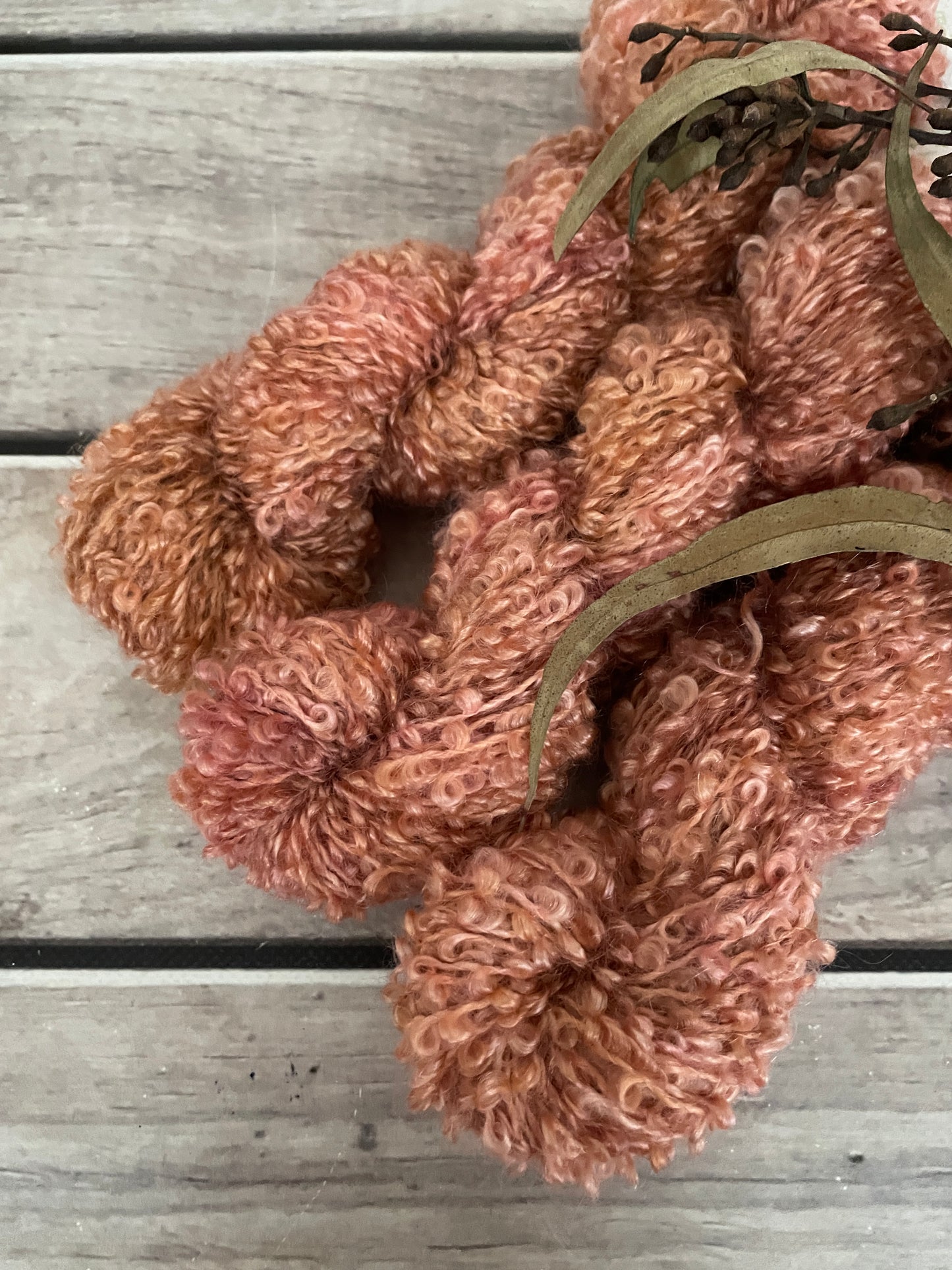 Rose Gold - 12 Ply mohair boucle - Raspberry