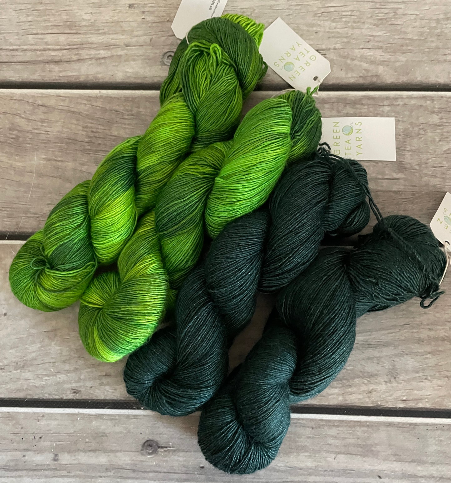 Green Tea Yarns and Go Go Dynamo Kits