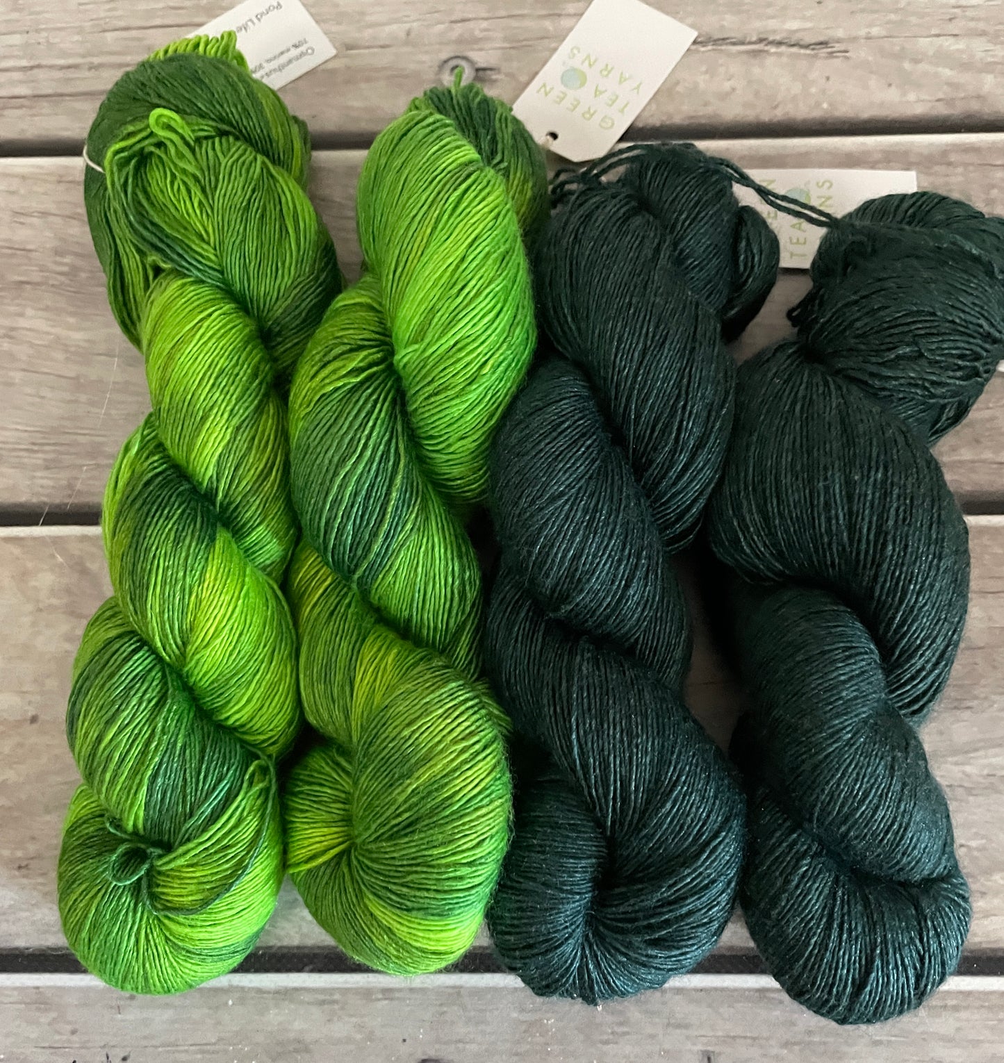 Green Tea Yarns and Go Go Dynamo Kits