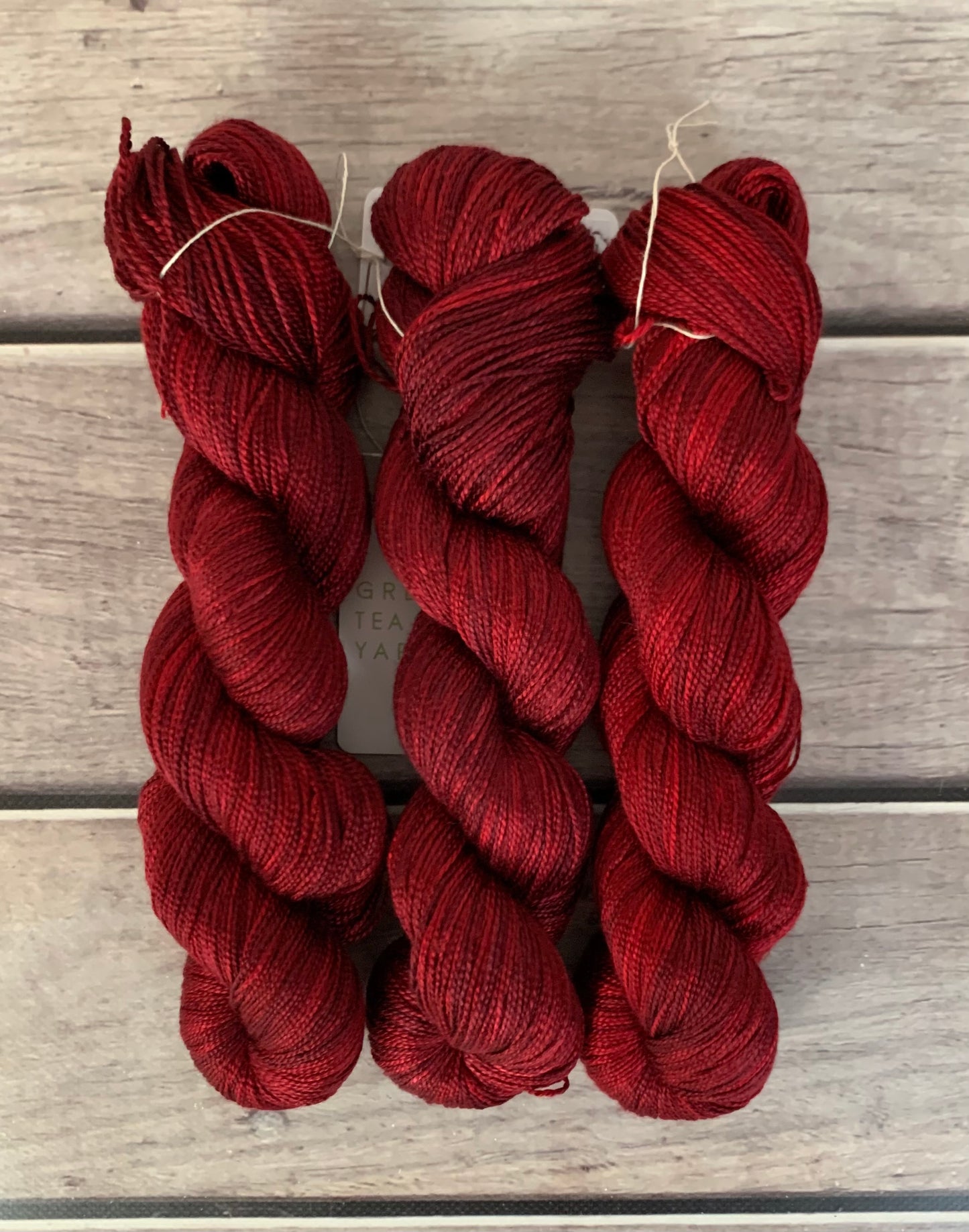 Dark Lacquer red - 4 ply in Mulberry silk - Ginseng f