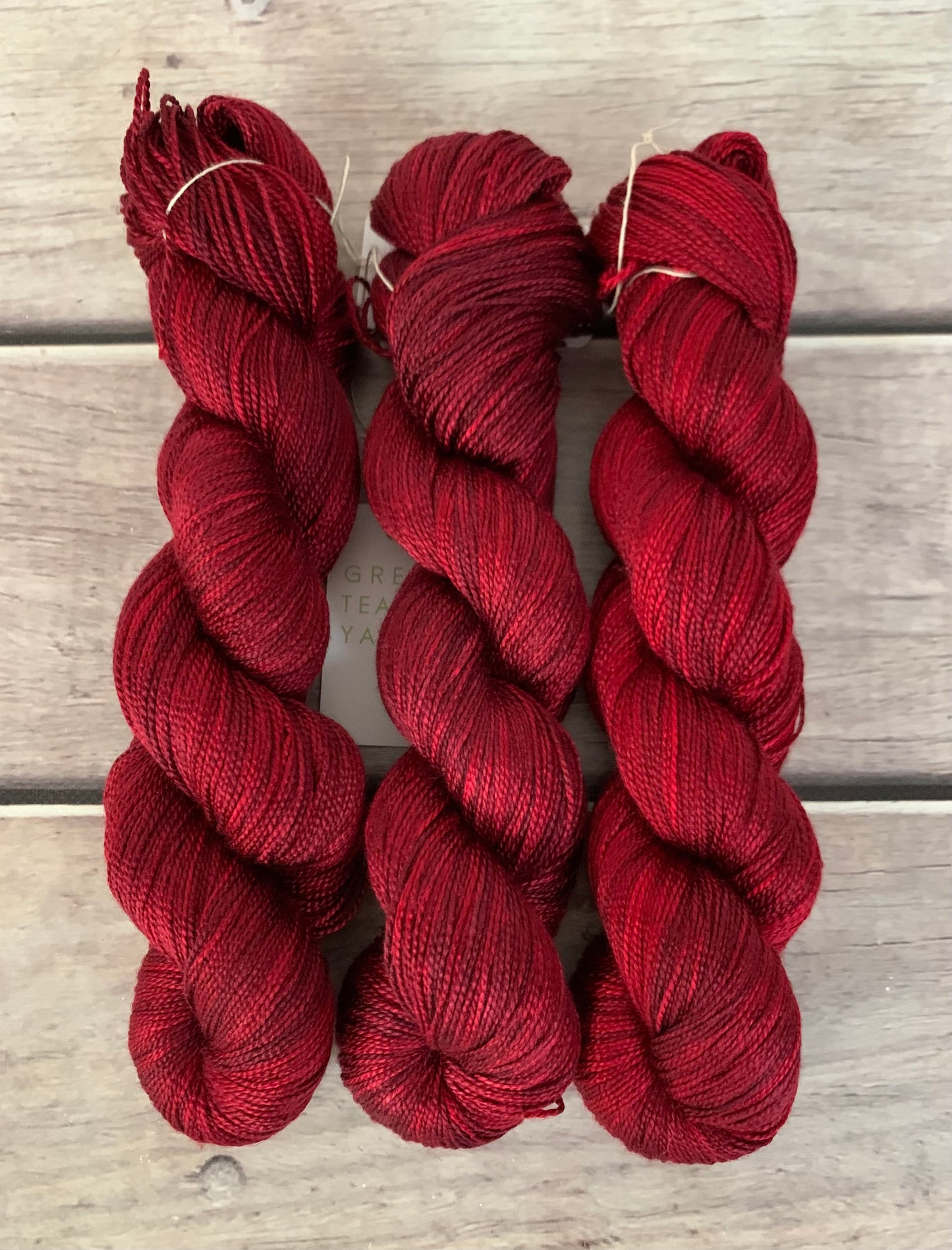 Dark Lacquer red - 4 ply in Mulberry silk - Ginseng f
