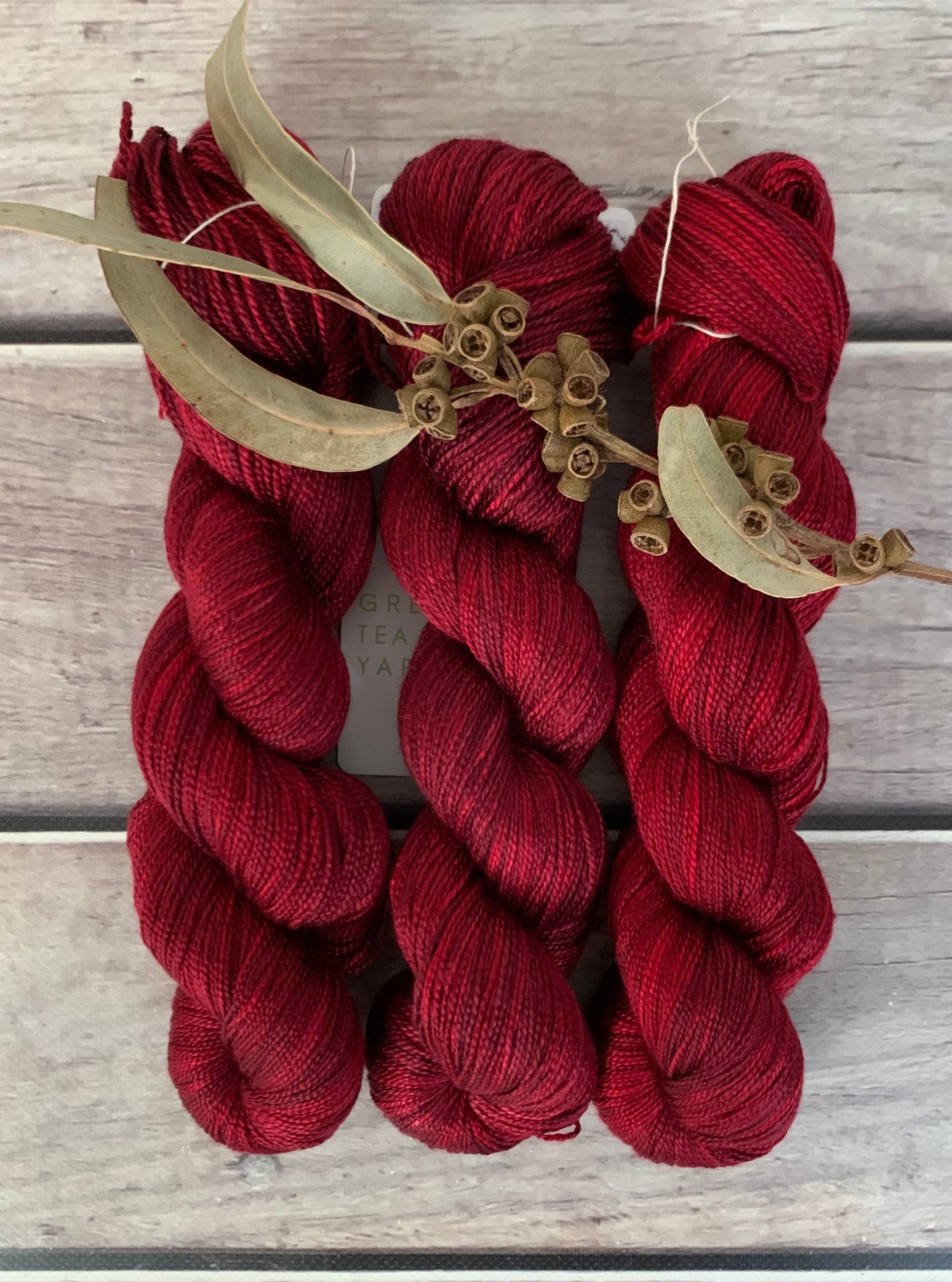 Dark Lacquer red - 4 ply in Mulberry silk - Ginseng f