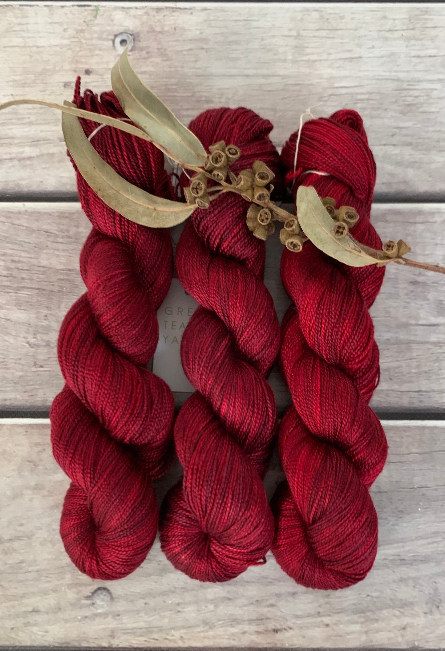 Dark Lacquer red - 4 ply in Mulberry silk - Ginseng f