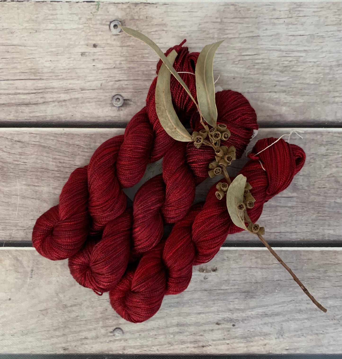 Dark Lacquer red - 4 ply in Mulberry silk - Ginseng f