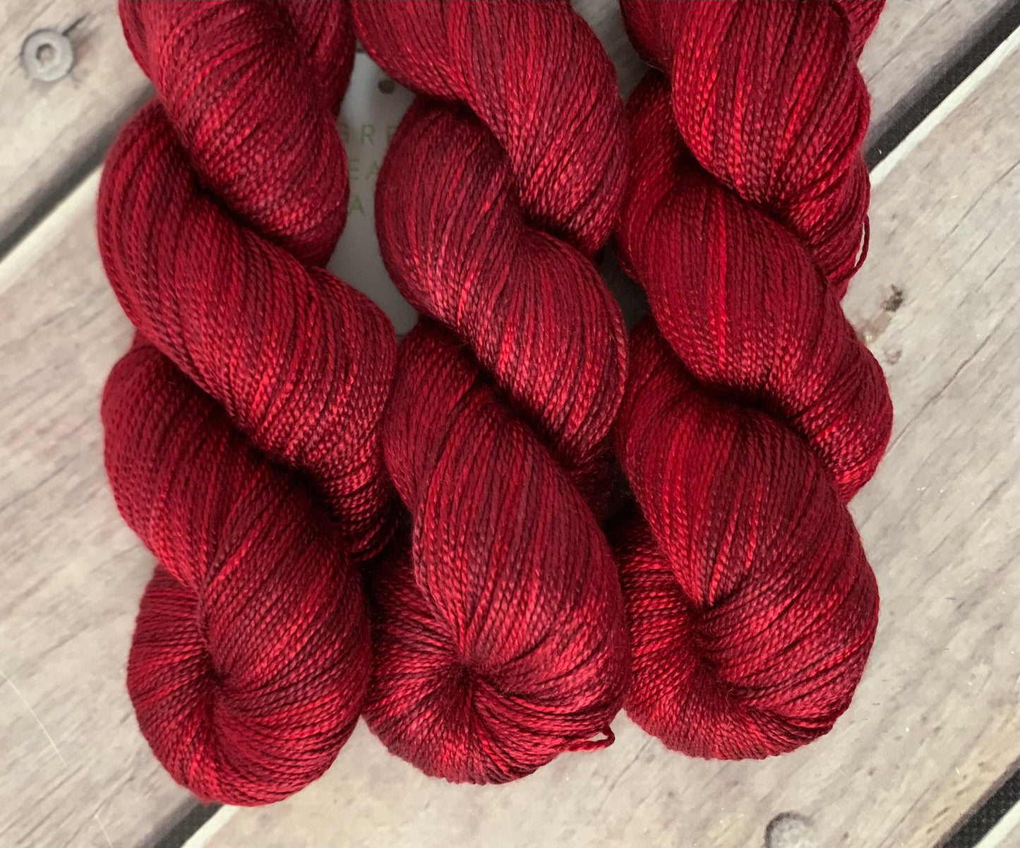 Dark Lacquer red - 4 ply in Mulberry silk - Ginseng f