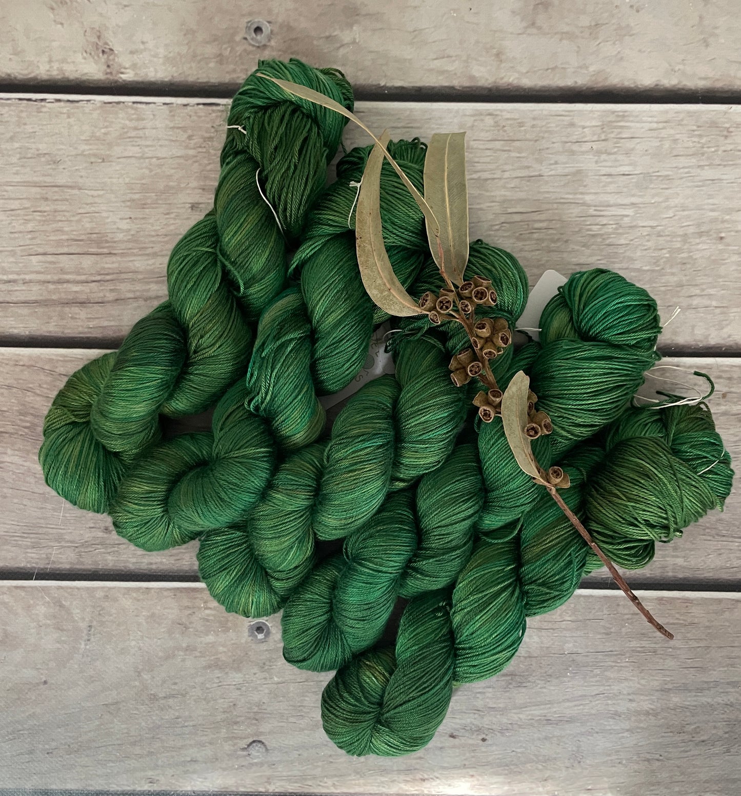 Forest Moss - 4 ply in Mulberry silk - Pekoe f