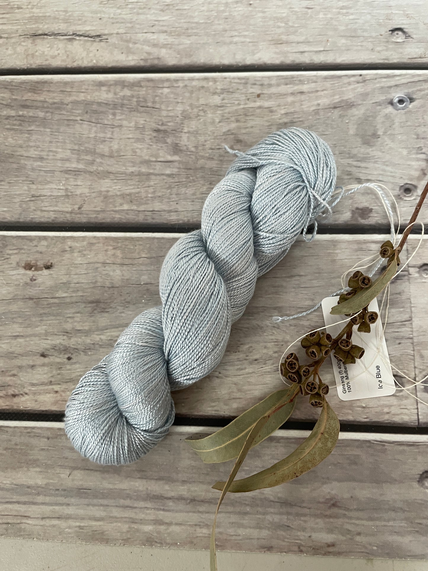 Ice Blue - 4 ply silk  - Ginseng f