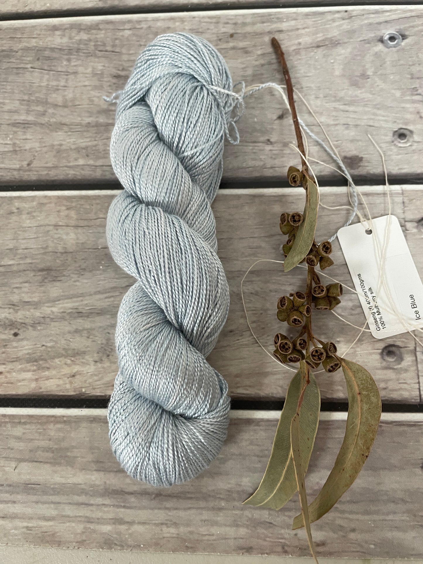 Ice Blue - 4 ply silk  - Ginseng f