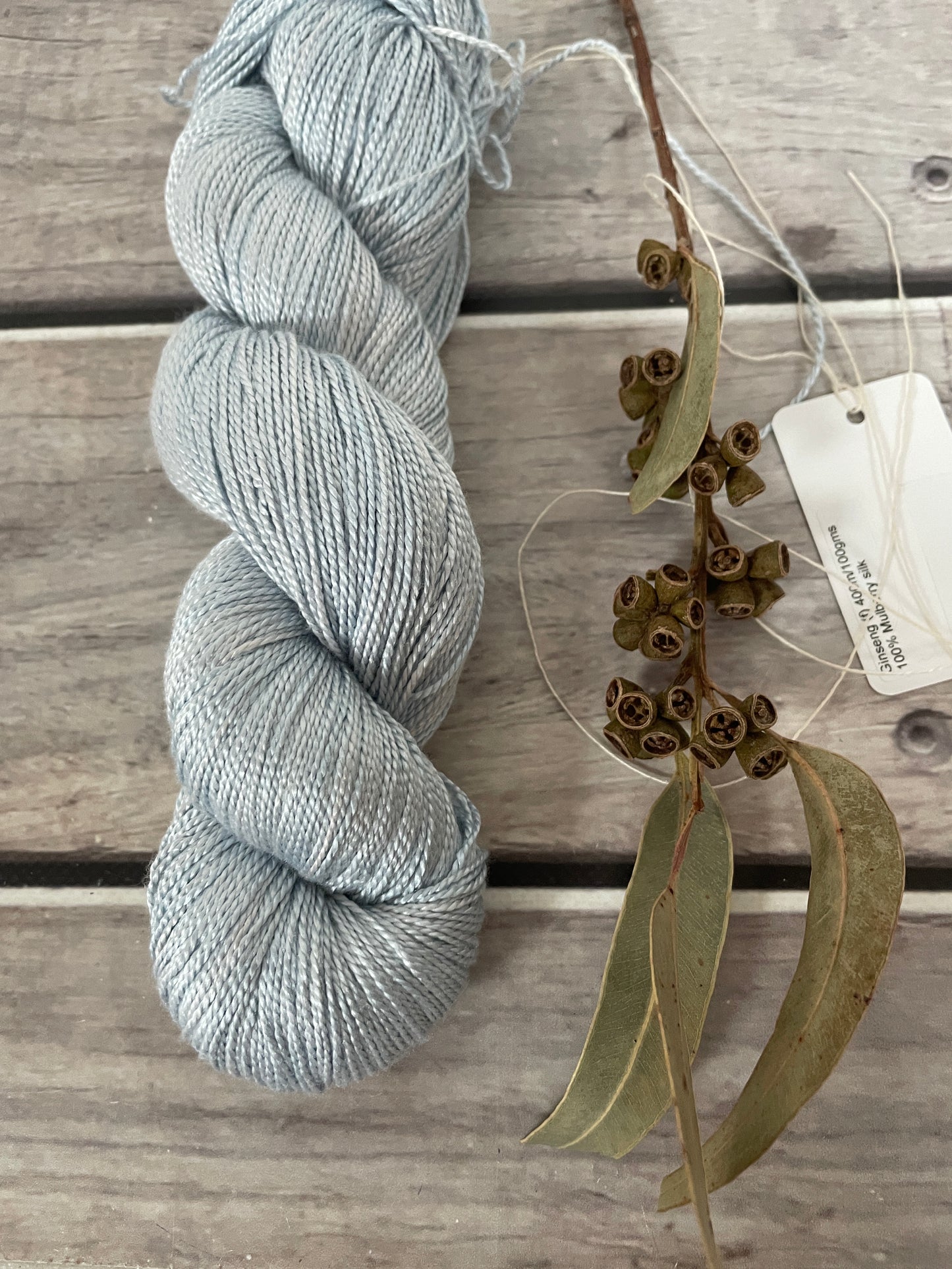 Ice Blue - 4 ply silk  - Ginseng f