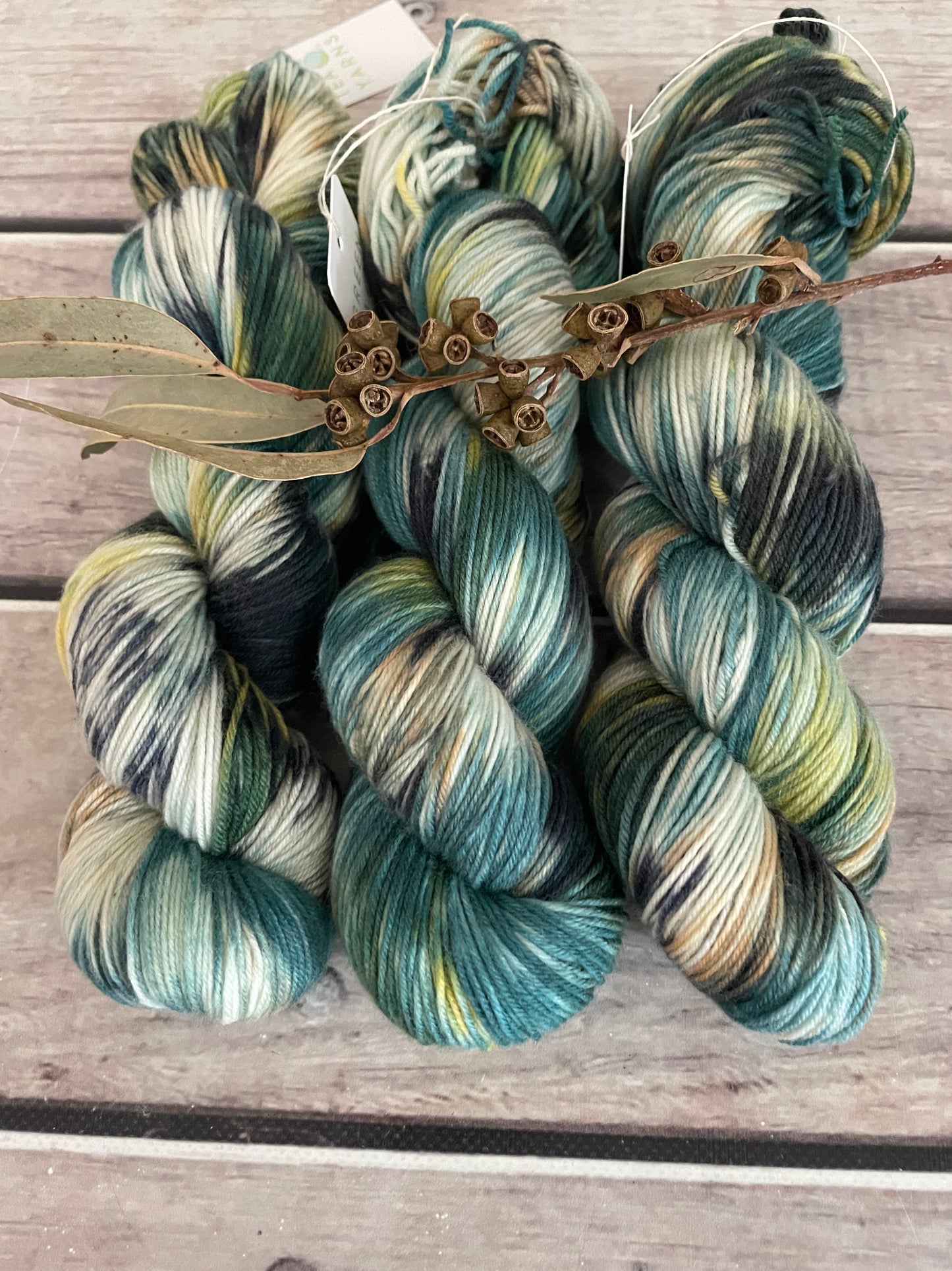 Inclement Weather ooak - 4 ply merino/ nylon sock yarn- Darjeeling